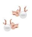Pearl Reindeer Silver Stud Earring STS-6998